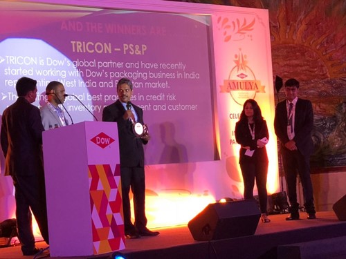 The Pearl Honor for exemplary business practices by Dow Chemical Tricon speech